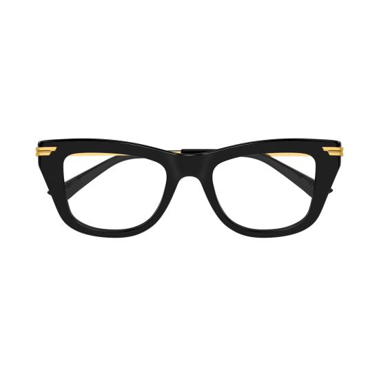 25FW 보테가베네타 선글라스 BV1370O 001 BLACK GOLD TRANSPARENT - BOTTEGA VENETA