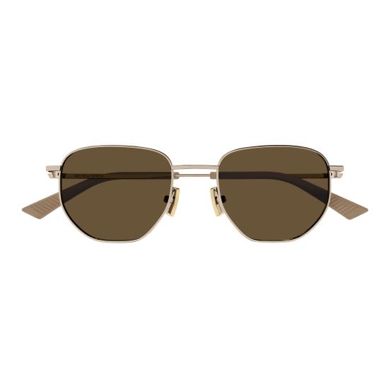 25FW 보테가베네타 선글라스 BV1301S 002 GOLD GOLD BROWN - BOTTEGA VENETA