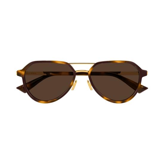 25FW 보테가베네타 선글라스 BV1373S 002 HAVANA GOLD BROWN - BOTTEGA VENETA