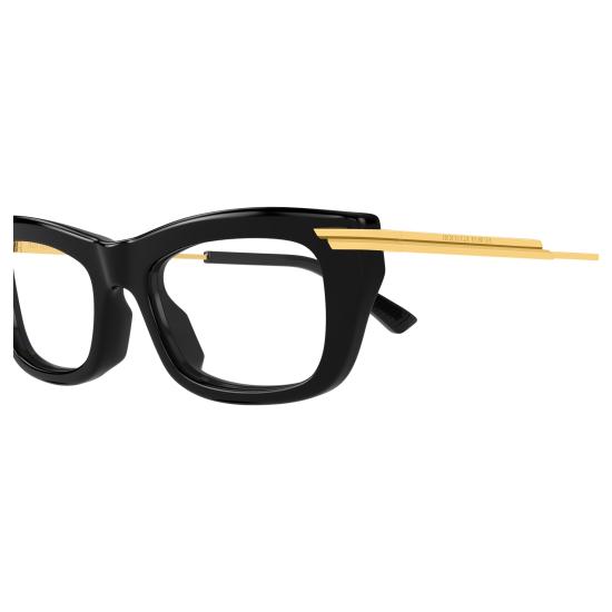 25FW 보테가베네타 안경 BV1371O 001 BLACK GOLD TRANSPARENT - BOTTEGA VENETA