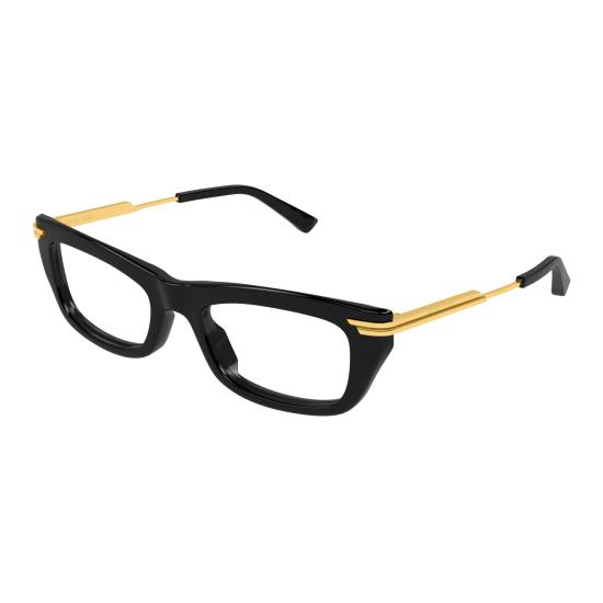 25FW 보테가베네타 안경 BV1371O 001 BLACK GOLD TRANSPARENT - BOTTEGA VENETA