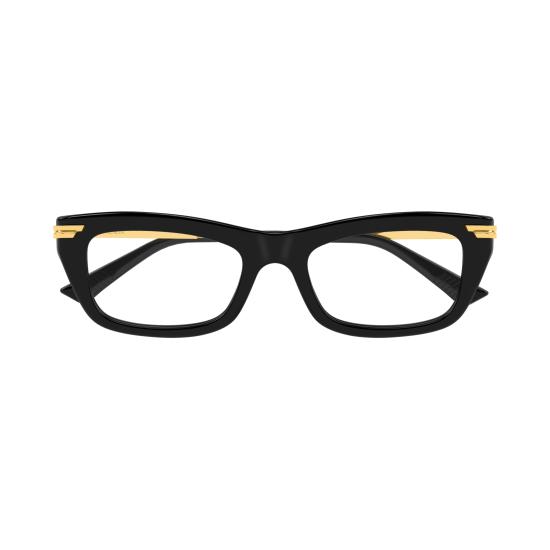25FW 보테가베네타 안경 BV1371O 001 BLACK GOLD TRANSPARENT