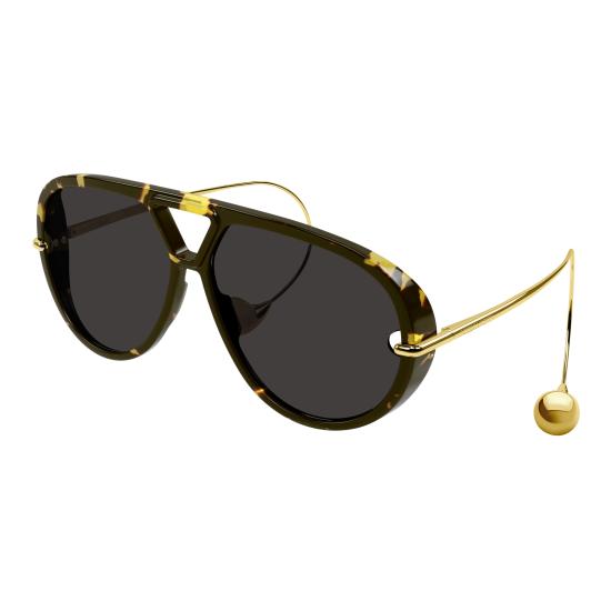 25FW 보테가베네타 선글라스 BV1273S 005 HAVANA GOLD GREY - BOTTEGA VENETA