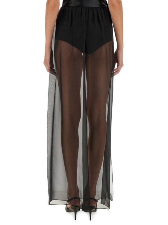  돌체앤가바나 롱 실크 쉬폰 스커트 F4C0AT FU1ATN0000 Black - DOLCE & GABBANA