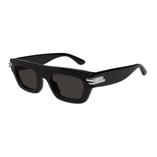 25FW 보테가베네타 선글라스 BV1321S 001 BLACK BLACK GREY - BOTTEGA VENETA