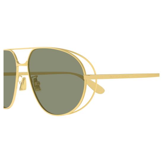25FW 보테가베네타 선글라스 BV1344S 001 GOLD GOLD GREEN - BOTTEGA VENETA