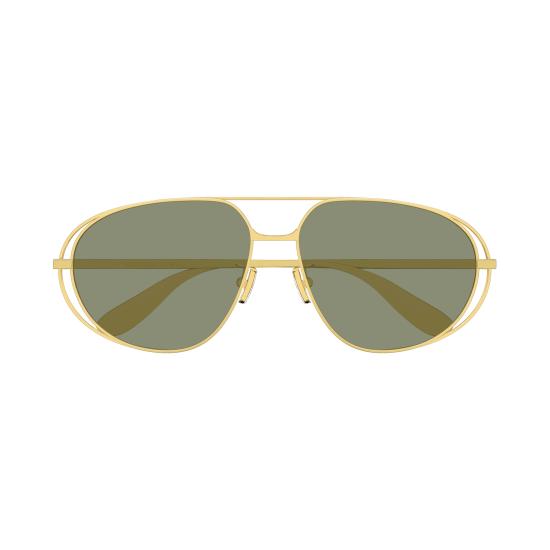 25FW 보테가베네타 선글라스 BV1344S 001 GOLD GOLD GREEN - BOTTEGA VENETA