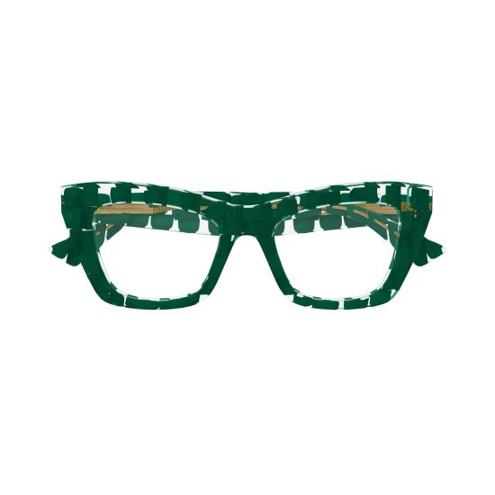 25FW 보테가베네타 안경 BV1215O 008 GREEN GREEN TRANSPARENT - BOTTEGA VENETA