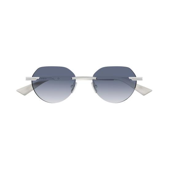 25FW 보테가베네타 선글라스 BV1379S 004 SILVER SILVER BLUE - BOTTEGA VENETA