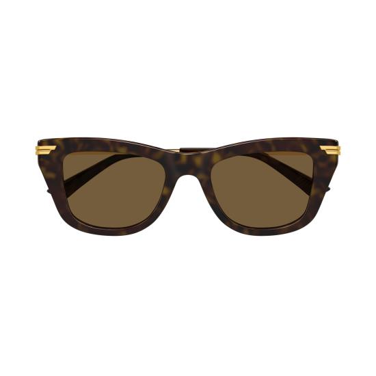25FW 보테가베네타 선글라스 BV1369S 002 HAVANA GOLD BROWN - BOTTEGA VENETA