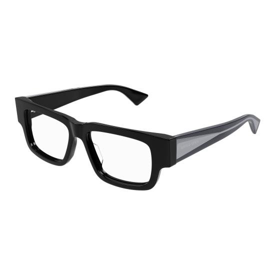 25FW 보테가베네타 안경 BV1280O 001 BLACK GREY TRANSPARENT - BOTTEGA VENETA
