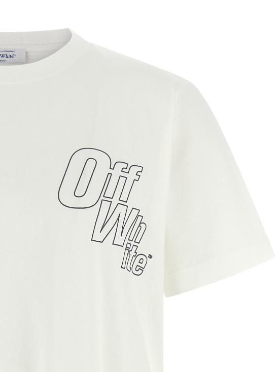 25FW 오프화이트 반팔 티셔츠 OMAA027F25JER00901100110 - OFF WHITE