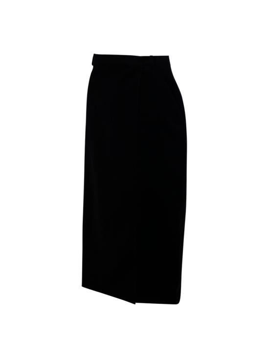 25FW 생로랑 미디 스커트 826769 Y580T 1000 NOIR - SAINT LAURENT