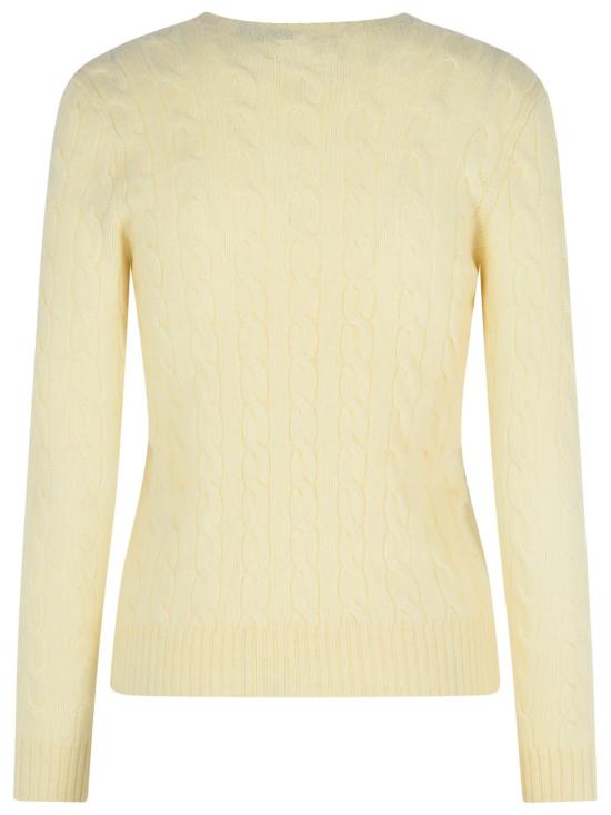 26FW 폴로 랄프로렌 폴로 자수 케이블 니트 스웨터 211971865001 Cream - POLO RALPH LAUREN
