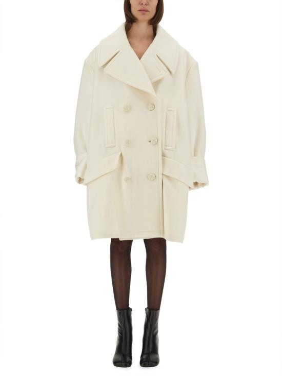 25FW MM6 메종마르지엘라 코트 S52AA0195 M35469102 White