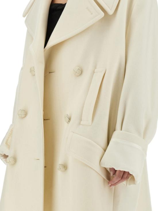 25FW MM6 메종마르지엘라 코트 S52AA0195 M35469102 White - MM6 MAISON MARGIELA