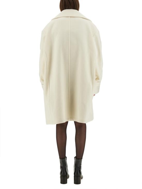 25FW MM6 메종마르지엘라 코트 S52AA0195 M35469102 White - MM6 MAISON MARGIELA