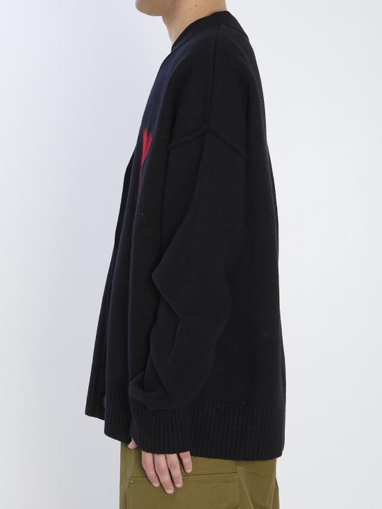 25FW 아미 스웨터 6583405 UKC367 018 009 Black - AMI