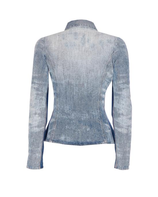 25FW 디젤 블라우스 A21284 068TY01 Blue - DIESEL