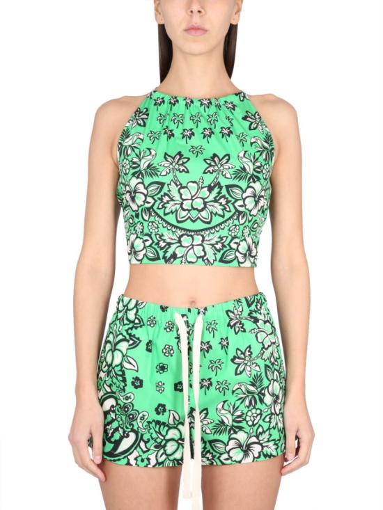  레드발렌티노 민소매 티셔츠 2R0AED90 6SM505 Green