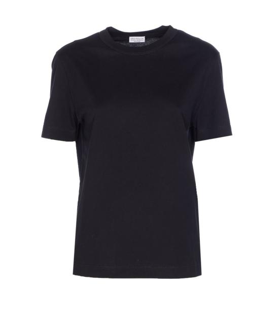 25FW 브루넬로 쿠치넬리 반팔 티셔츠 M0T81BI100C101 Black