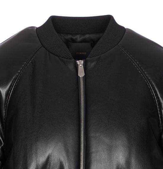 25FW 핑코 가죽 자켓 105372A2P4Z99 Black - PINKO