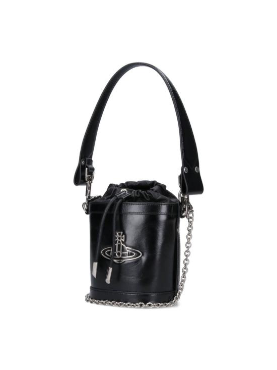25FW 비비안웨스트우드 키티 스몰 버킷백 4C030009W L00BRN401 Black - VIVIENNE WESTWOOD