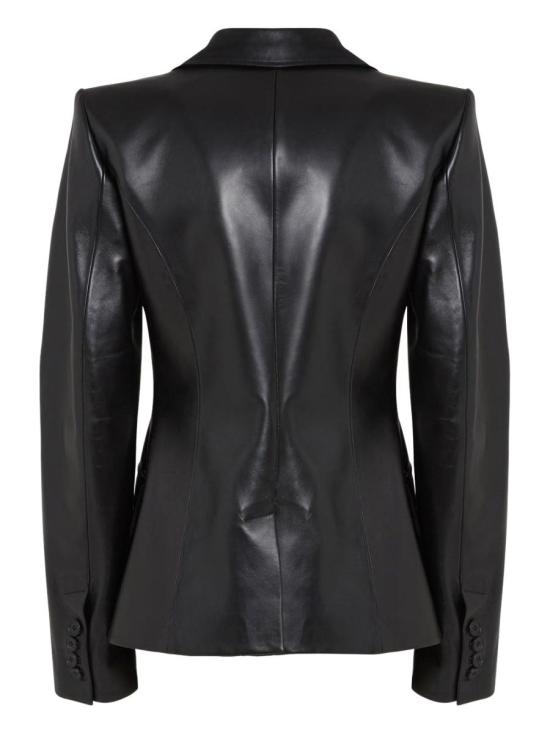 24FW 알렉산더 맥퀸 가죽 자켓 799510Q5ALW1000 Black - ALEXANDER MCQUEEN