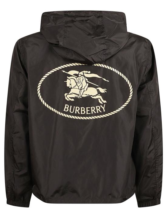 25FW 버버리 나이트 스탬프 나일론 자켓 8110236 A1189 Black - BURBERRY
