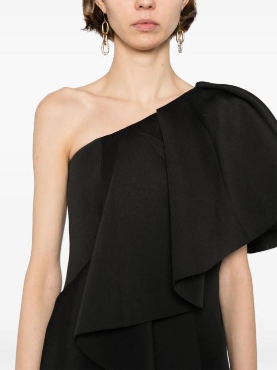  사이드 코베이시 롱 원피스 러플 스쿠버 롱 드레스 - SAIID KOBEISY