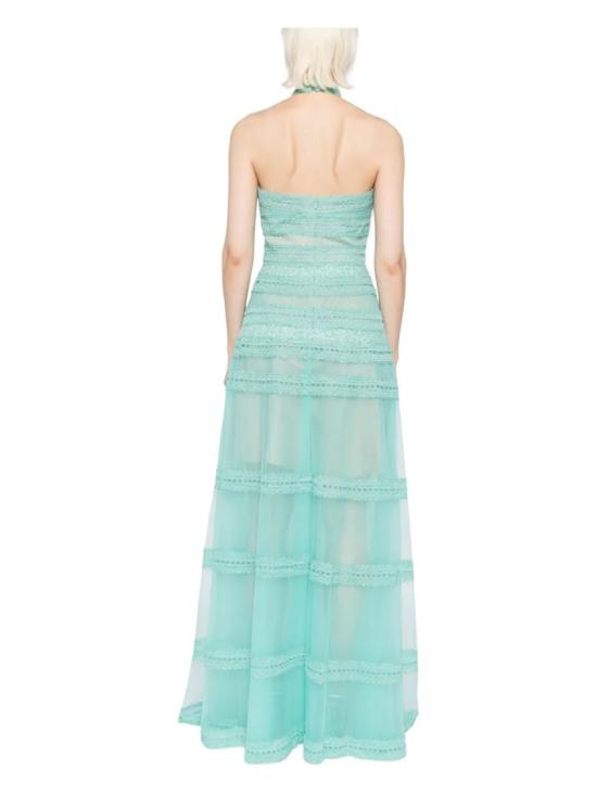  사이드 코베이시 롱 원피스 레이스 스트라이프 롱 드레스 - SAIID KOBEISY