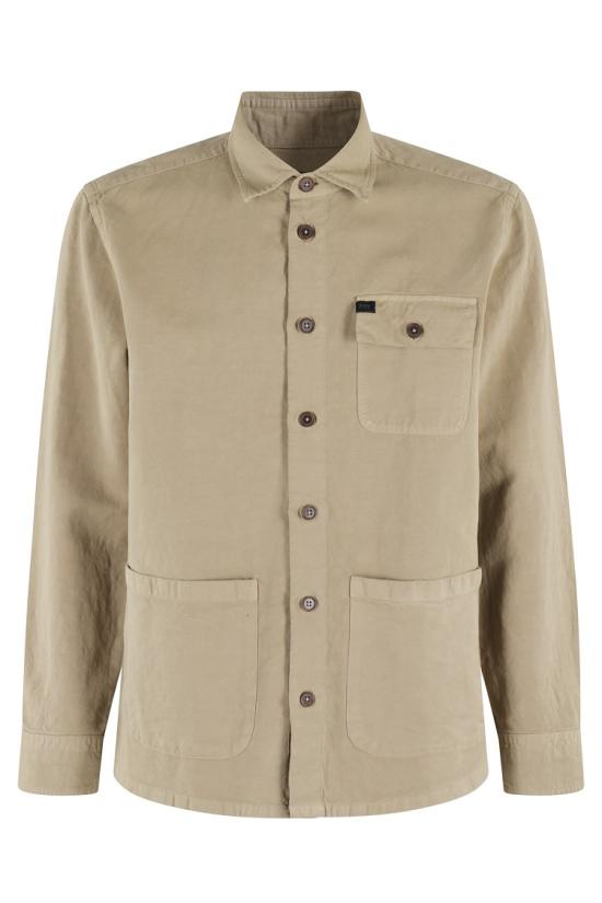 25SS 페이 긴팔 셔츠 NCMA150261T XBR 096 Neutrals