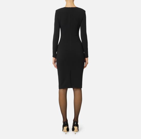 25FW 엘리자베타프랜치 미디 원피스 AB80557E2 110 Black - ELISABETTA FRANCHI