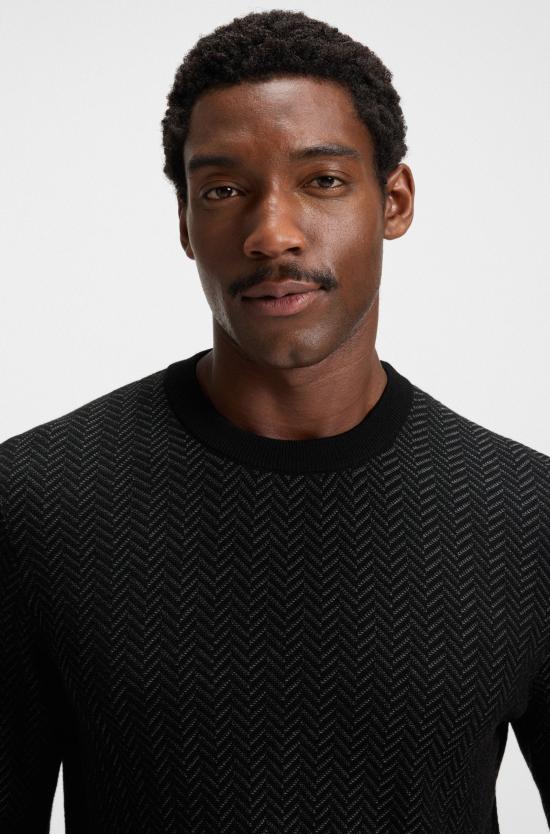 25FW 보스 스웨터 50549985 10274948 01 001 Black - BOSS