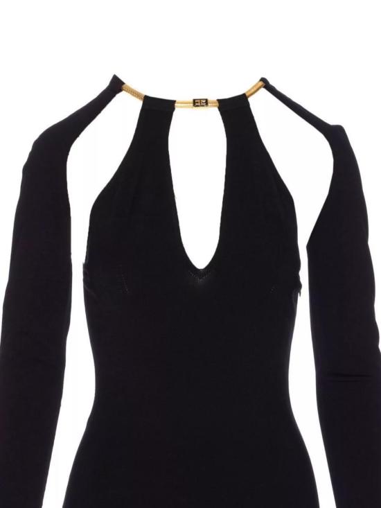 25FW 엘리자베타프랜치 미디 원피스 AM11S58E2 110 Black - ELISABETTA FRANCHI