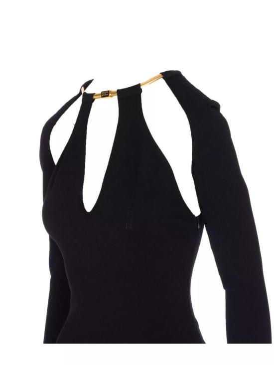 25FW 엘리자베타프랜치 미디 원피스 AM11S58E2 110 Black - ELISABETTA FRANCHI