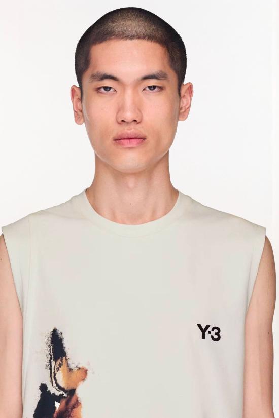 25FW 와이쓰리 민소매 티셔츠 JN3000 ORBGRY White - Y-3