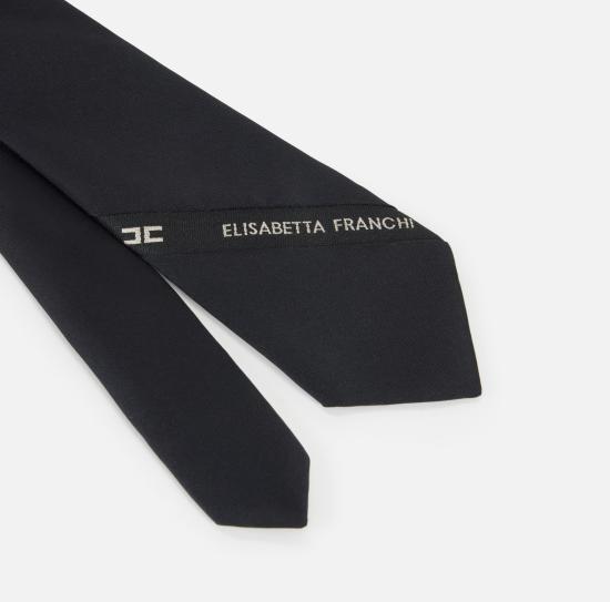 25FW 엘리자베타프랜치 넥타이 CR12L57E2 110 Black - ELISABETTA FRANCHI