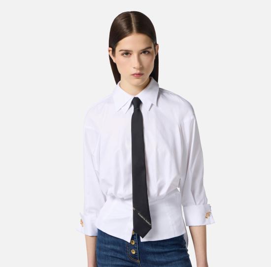 25FW 엘리자베타프랜치 넥타이 CR12L57E2 110 Black - ELISABETTA FRANCHI