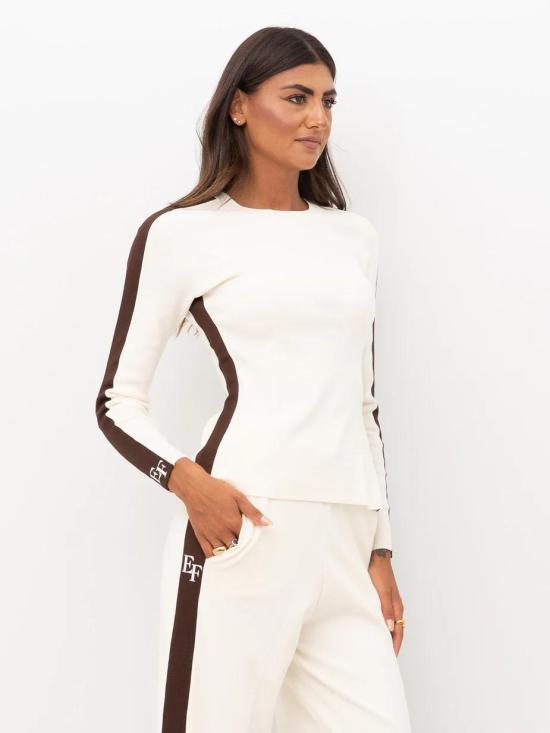 25FW 엘리자베타프랜치 스웨터 MK03S56E2 EG2 Milk coffee - ELISABETTA FRANCHI