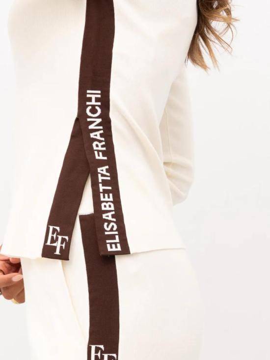 25FW 엘리자베타프랜치 스웨터 MK03S56E2 EG2 Milk coffee - ELISABETTA FRANCHI