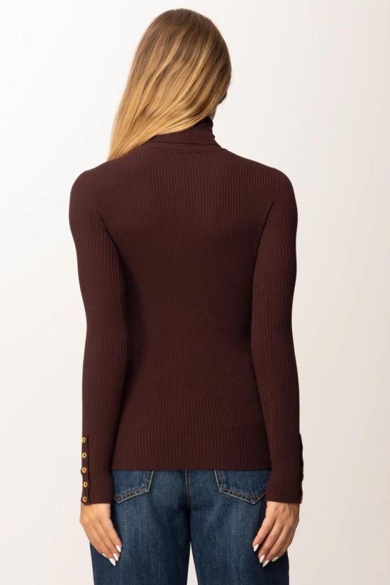 25FW 엘리자베타프랜치 터틀넥 MK11B56E2 EA4 Merlot - ELISABETTA FRANCHI