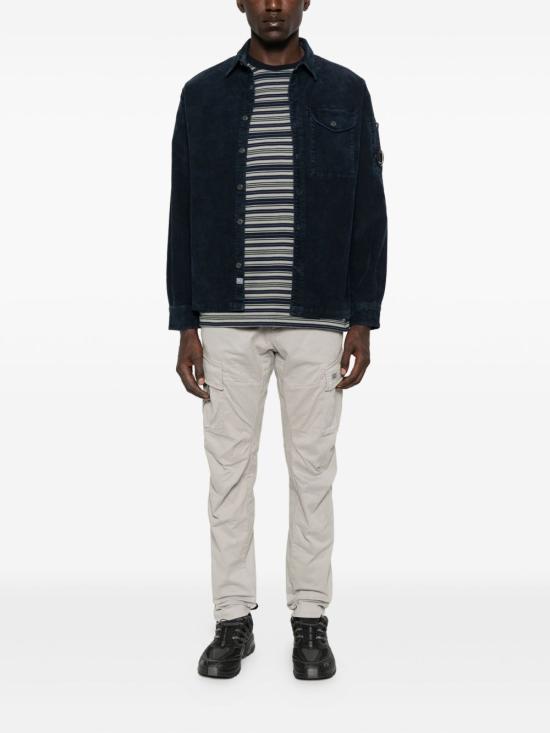 25FW 씨피 컴퍼니 코듀로이 렌즈 롱슬리브 버튼 셔츠 19CMSH071A006410O888 TOTAL ECLIPSE DOM - C.P. COMPANY