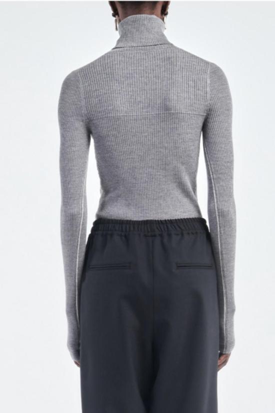  마리아 맥마누스 터틀넥 리브드  헤더 그레이 - MARIA MCMANUS