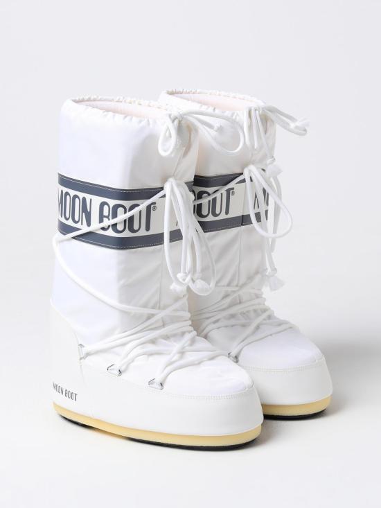 25FW 문부츠 아이콘 나일론 부츠 80D1400440 A001 White - MOON BOOT