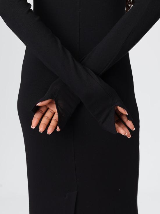 25FW 톰크롬 롱 원피스 WD53 11 Black - THOM KROM