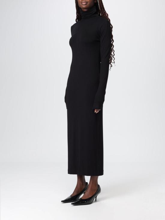 25FW 톰크롬 롱 원피스 WD53 11 Black - THOM KROM