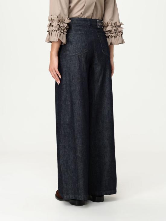 25FW 에스막스마라 스트레이트 팬츠 2529186011600 001 Blue - 'S MAX MARA