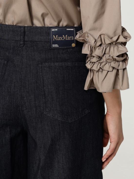 25FW 에스막스마라 스트레이트 팬츠 2529186011600 001 Blue - 'S MAX MARA