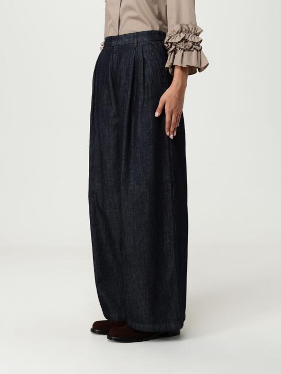 25FW 에스막스마라 스트레이트 팬츠 2529186011600 001 Blue - 'S MAX MARA